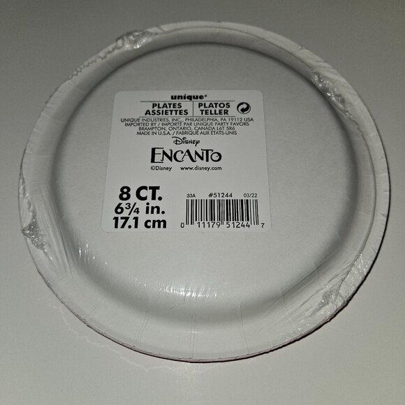 NEW Encanto Birthday Party Supplies Lot Disney 3 Pk Napkins 3 Pk Plates Mirabel - Picture 3 of 7